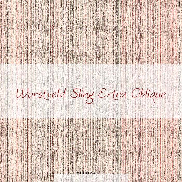 Worstveld Sling Extra Oblique example